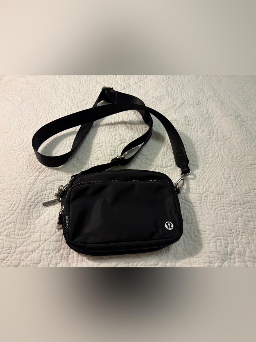 lululemon athletica Black Compact Crossbody Pouch